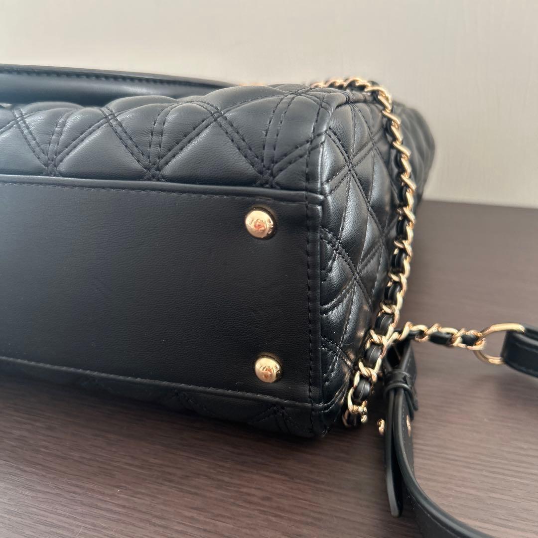 新品　ランダ RANDA 2WAYキルティンラージバック ブラック A4対応