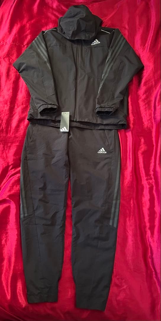⭐︎アディダス上下セットウインドブレーカー /防風保温効果/Lサイズ/adidas