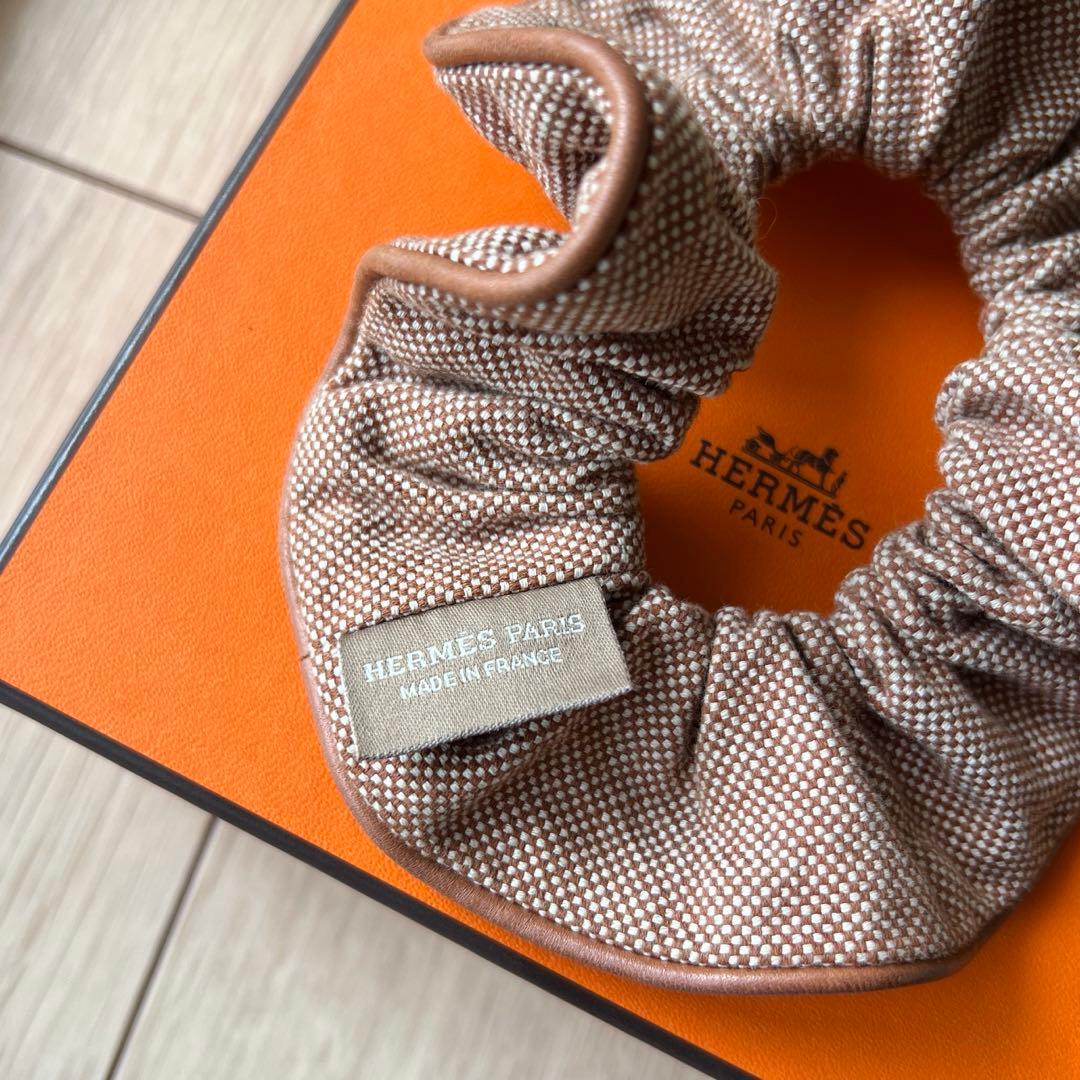 HERMES エルメス シュシュ クラウディア ゴールド 美品！ヘアアクセ