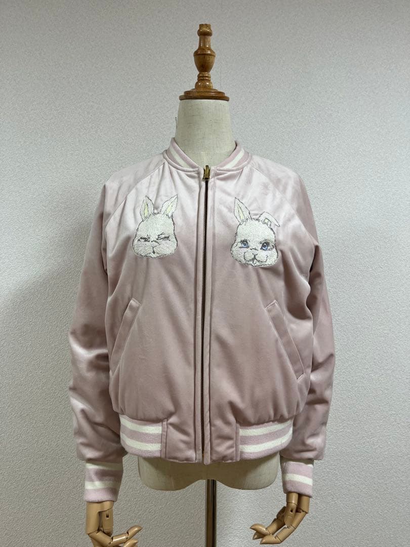 franche lippee あっぷっぷうさぎ スカジャン 個性派ガーリー