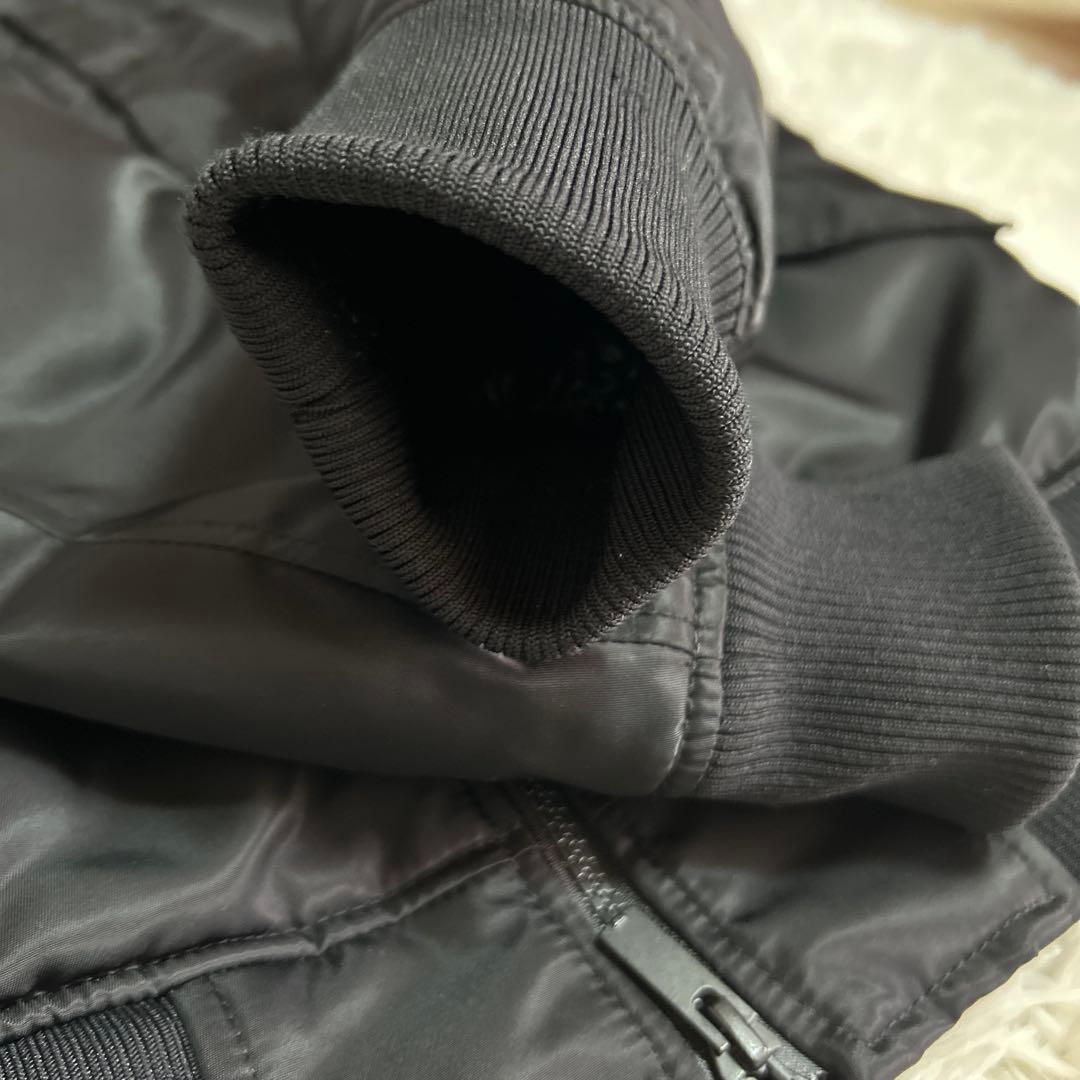 【美品】ユニクロ +J ハイブリッドダウンオーバーサイズMA-1ブルゾン