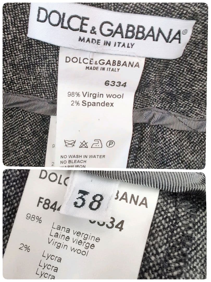 DOLCE＆GABBANA ドルガバ スーツ セットアップ レディース 38