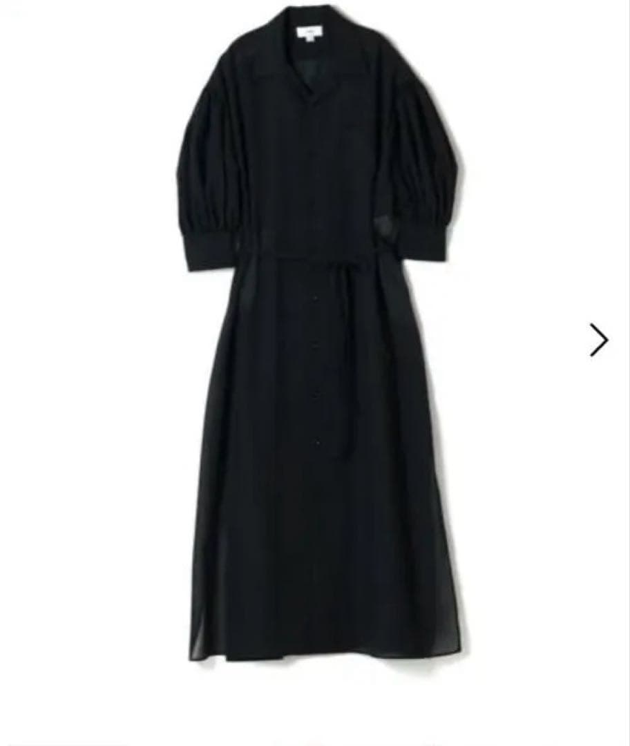 HYKE T/W VOILE BALLOON SLEEVE DRESS ワンピ