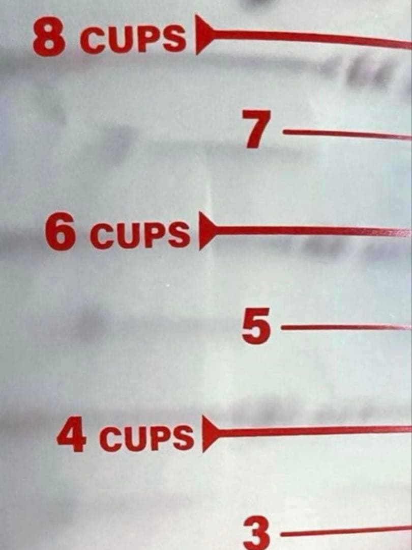 超貴重！新品未使用✳︎Pyrex✳︎ガラス製✳︎計量カップ2L(8cups)