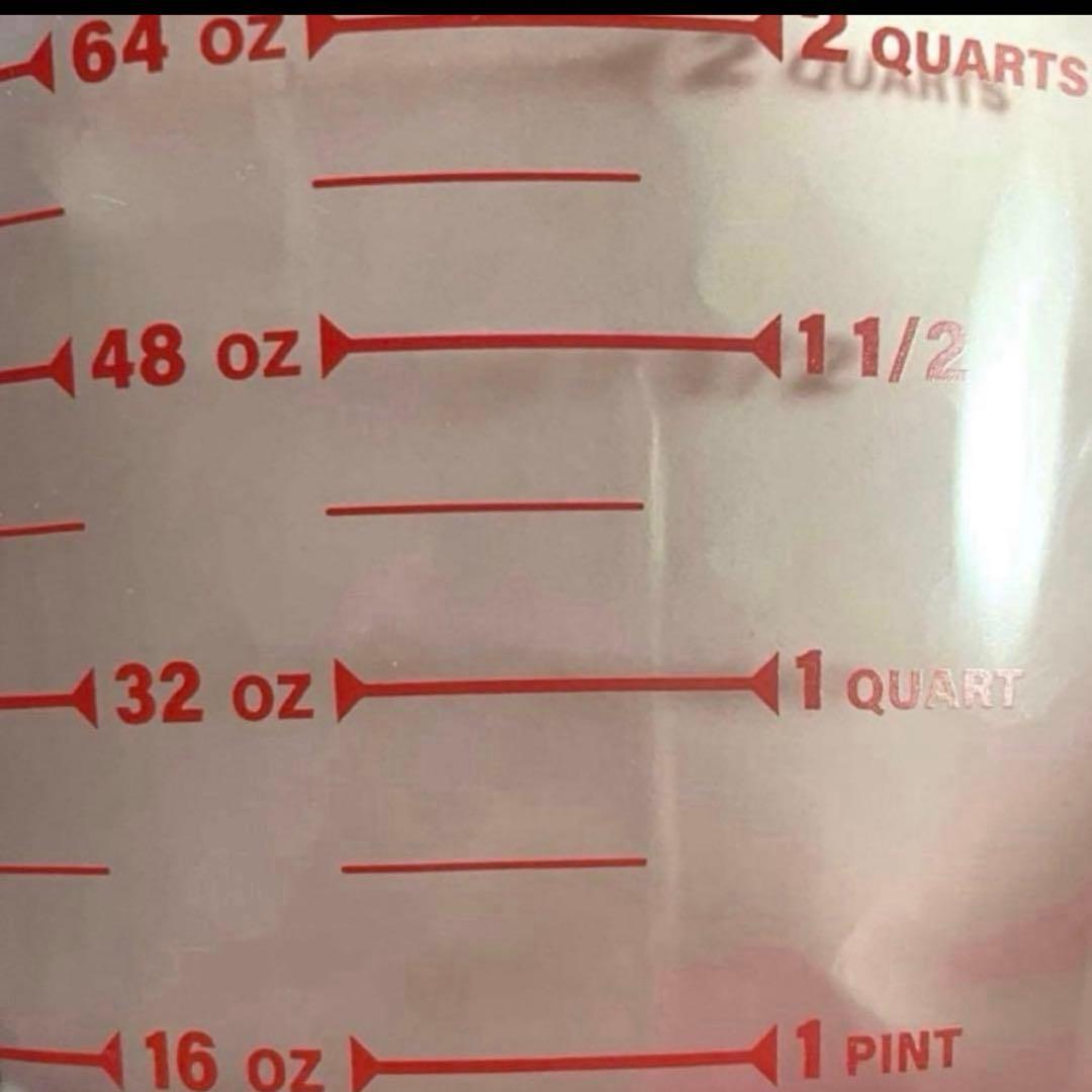 超貴重！新品未使用✳︎Pyrex✳︎ガラス製✳︎計量カップ2L(8cups)