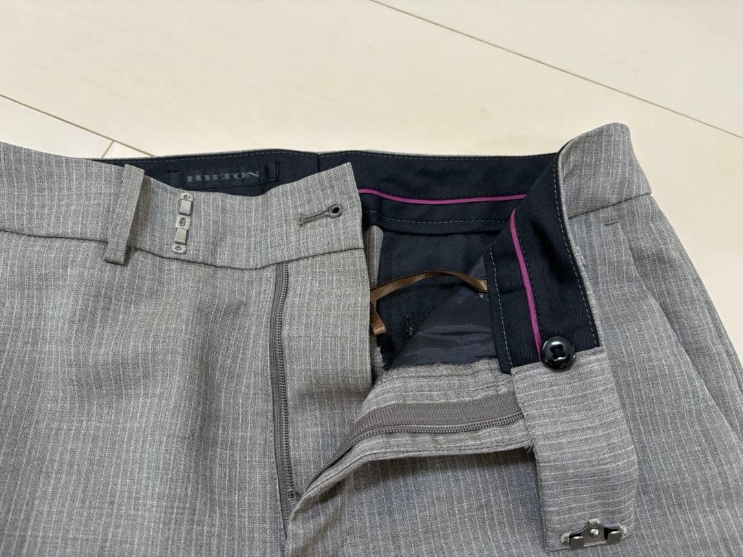 HILTON レディーススーツ テーラードジャケット パンツ 上下セット 7号