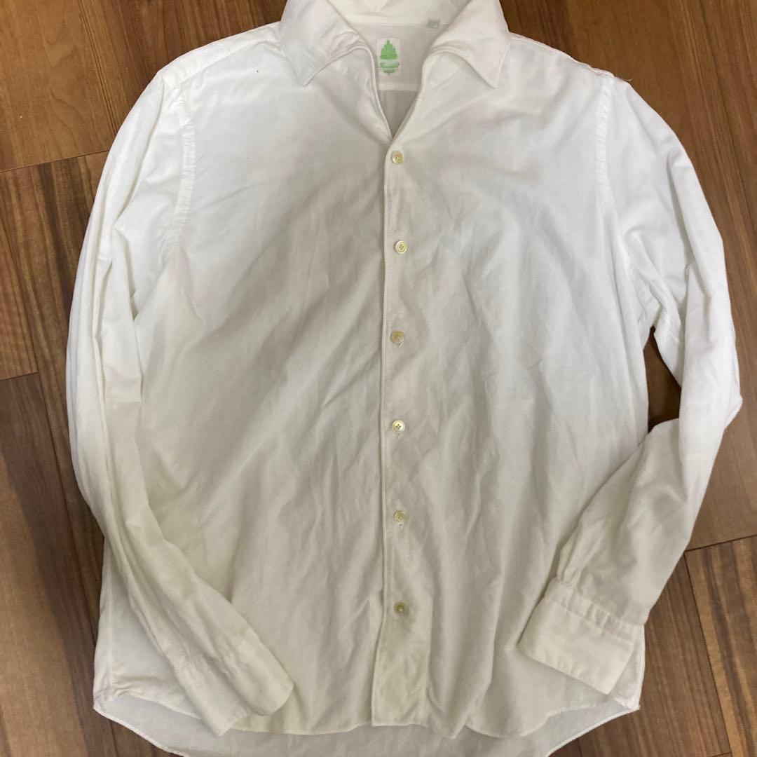 フィナモレ USTICA フランネルコーデュロイシャツ