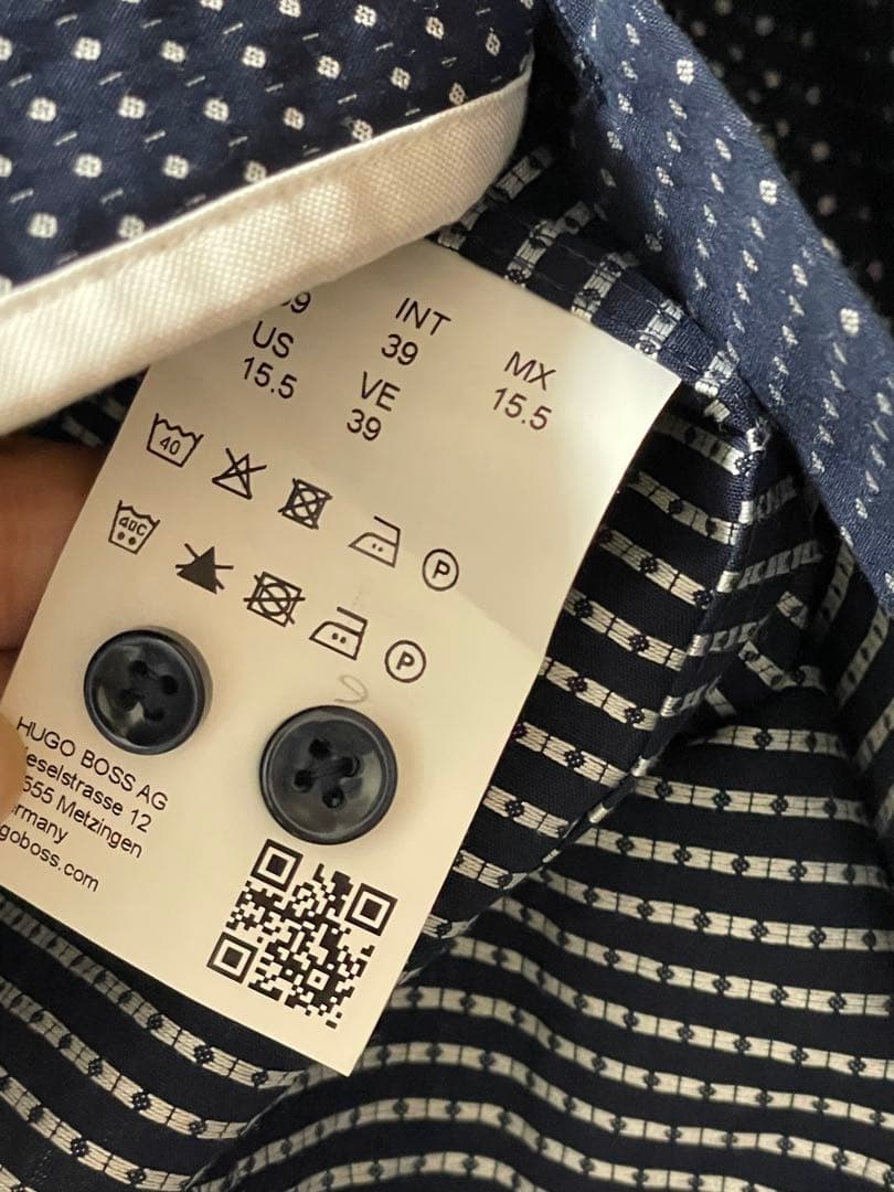 HUGO BOSS ヒューゴボス スリームフィット 長袖 シャツ 39
