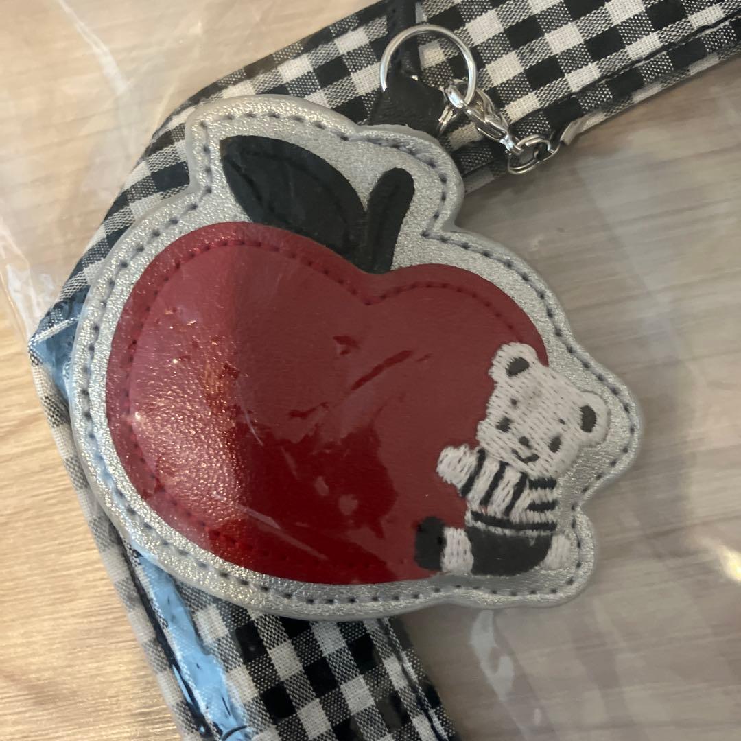 ファミリア ギンガムチェック トートバッグ　白黒