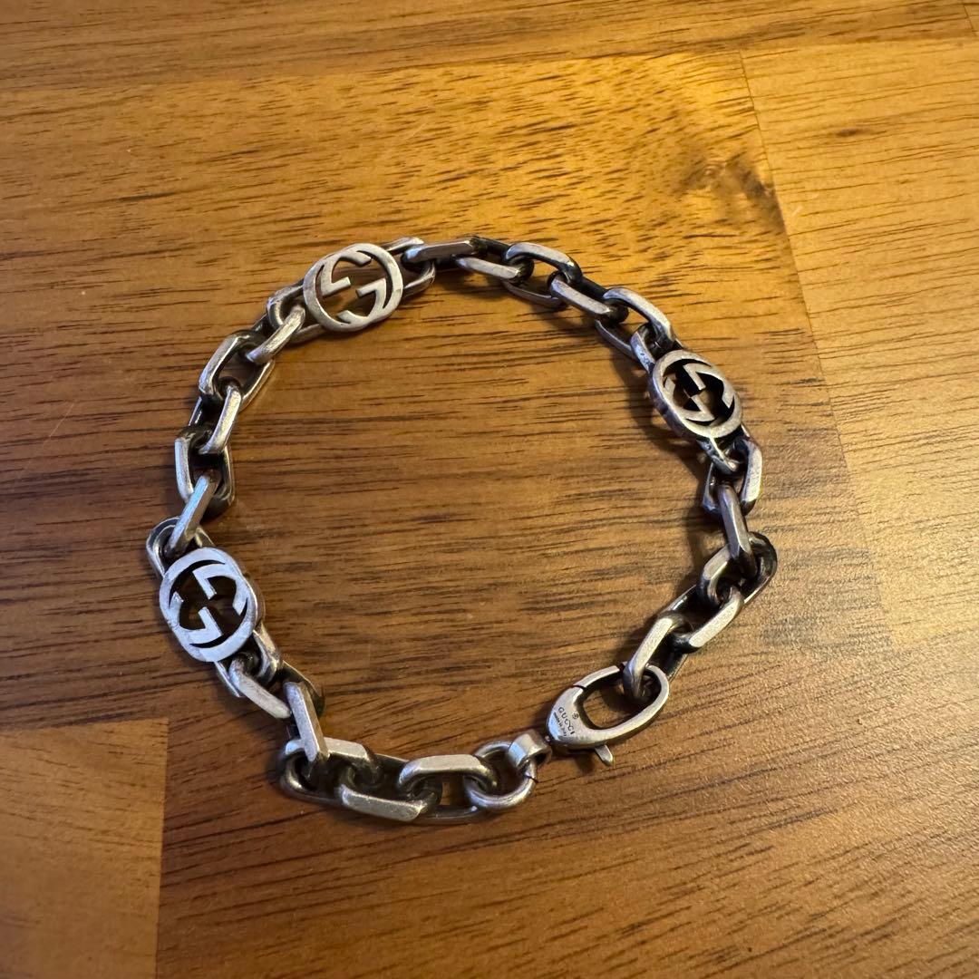 GUCCI インターロッキング ブレスレット シルバー925 正規品