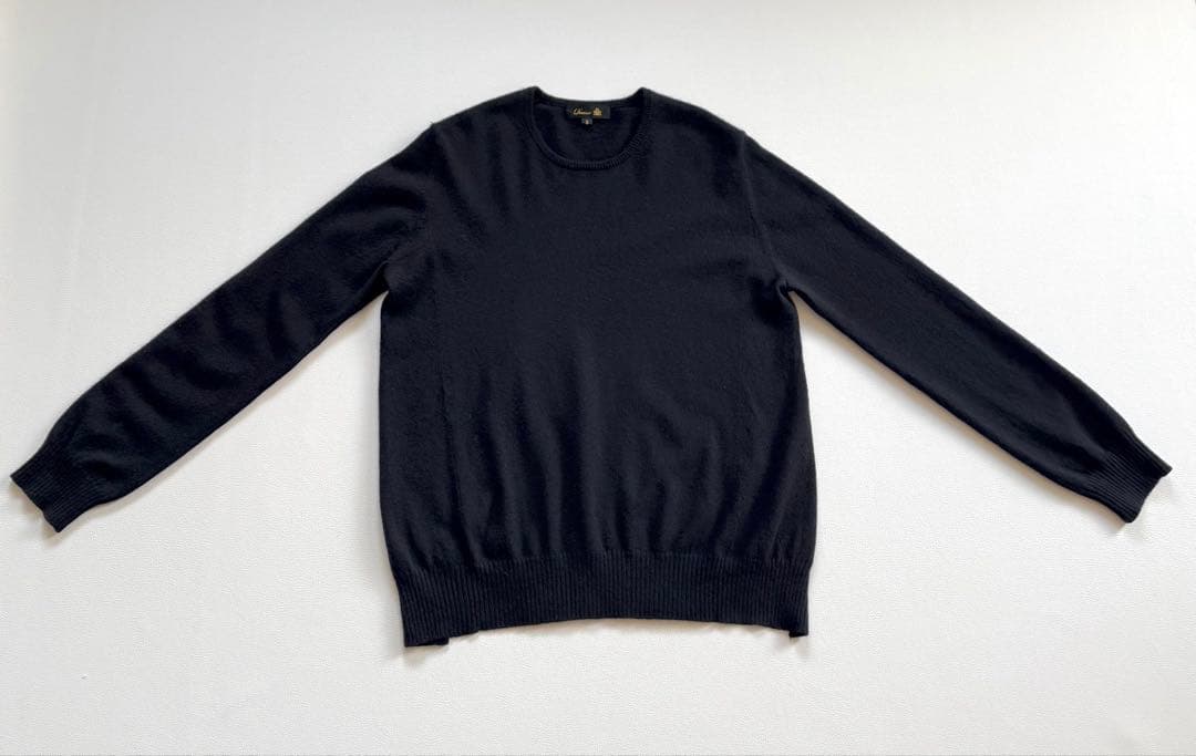 ドゥロワー　14Gカシミヤ100%ニット　バックスリット　やや薄手柔らか上質生地