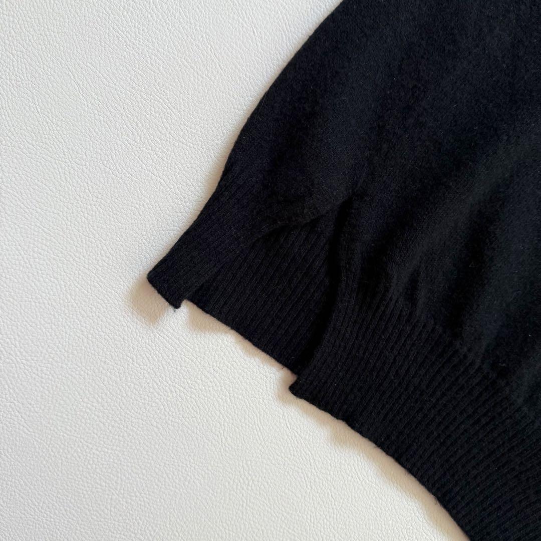 ドゥロワー　14Gカシミヤ100%ニット　バックスリット　やや薄手柔らか上質生地