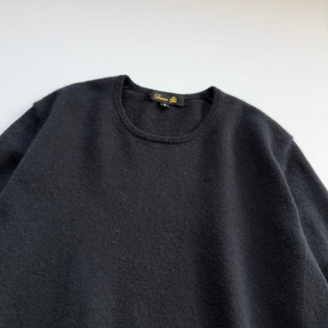 ドゥロワー　14Gカシミヤ100%ニット　バックスリット　やや薄手柔らか上質生地