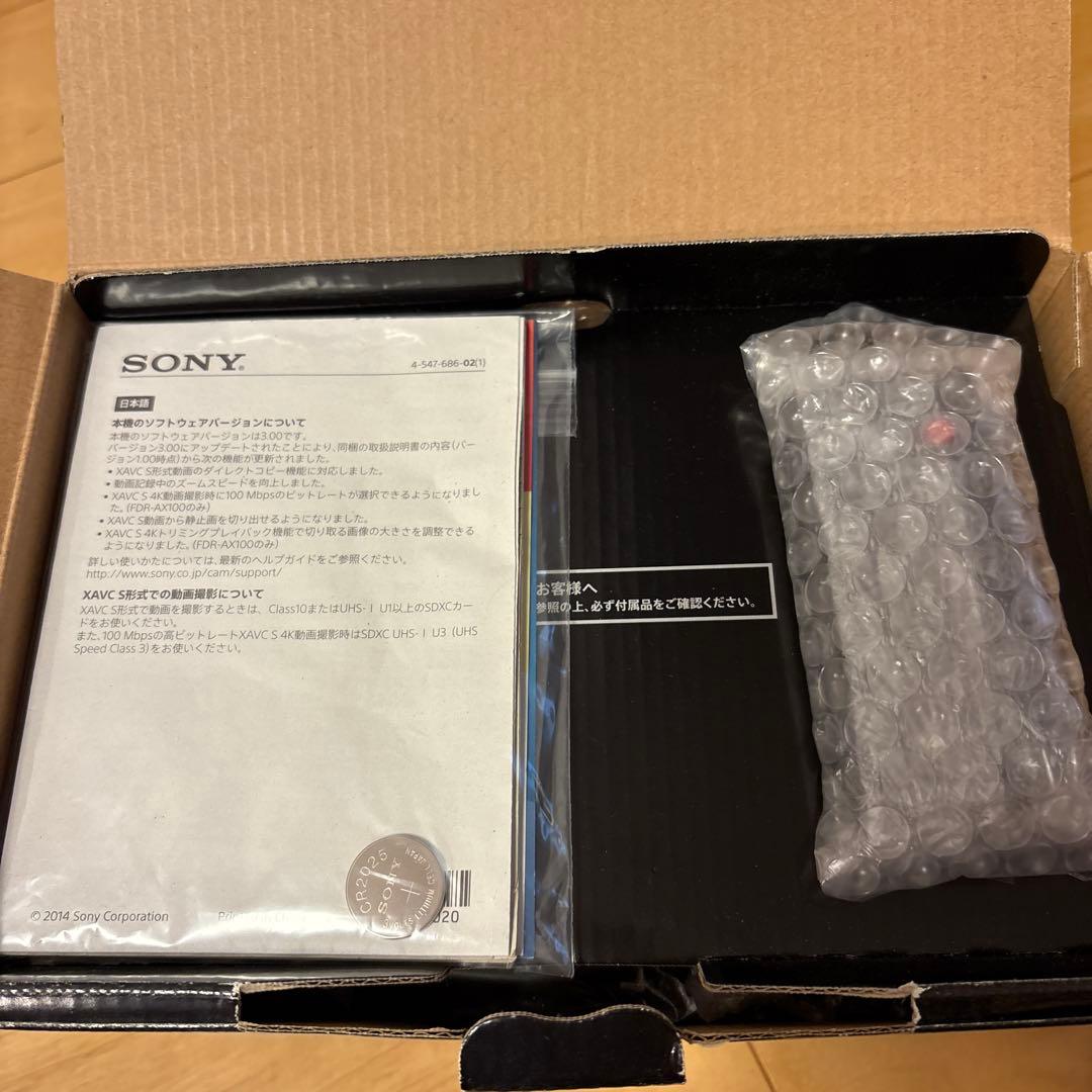 SONY HANDYCAM FDR-AX100 4Kビデオカメラ