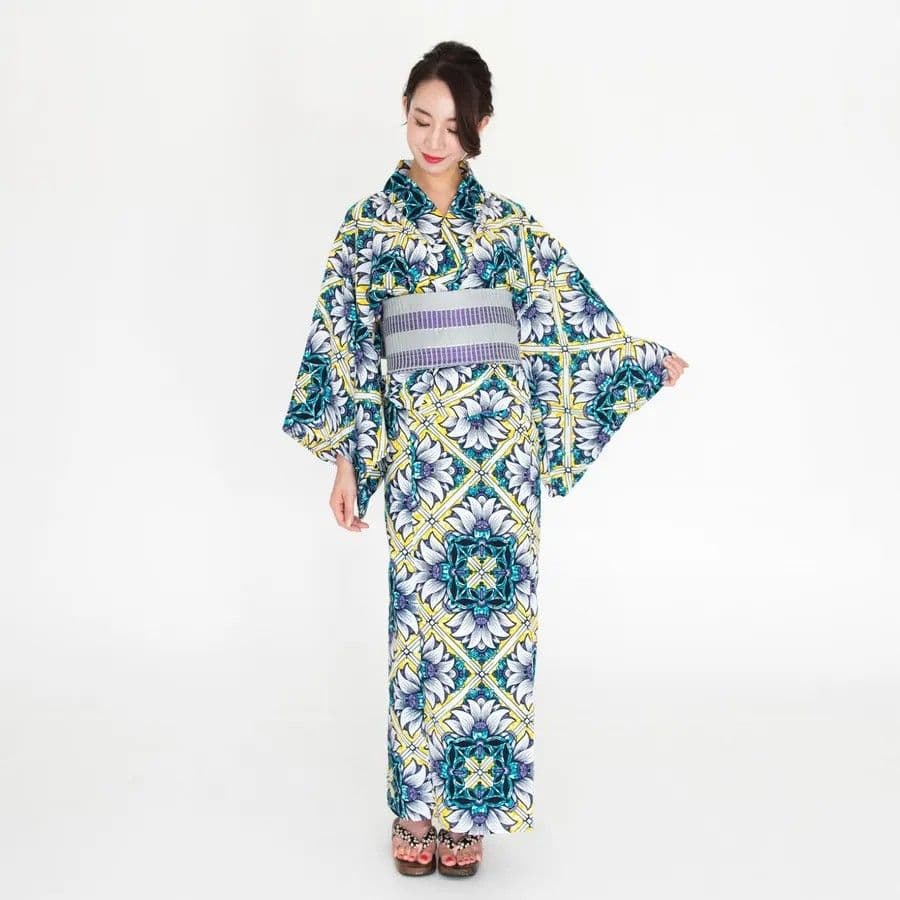 【Chérie COCO】浴衣 麗 Urara アフリカ布×和モダン