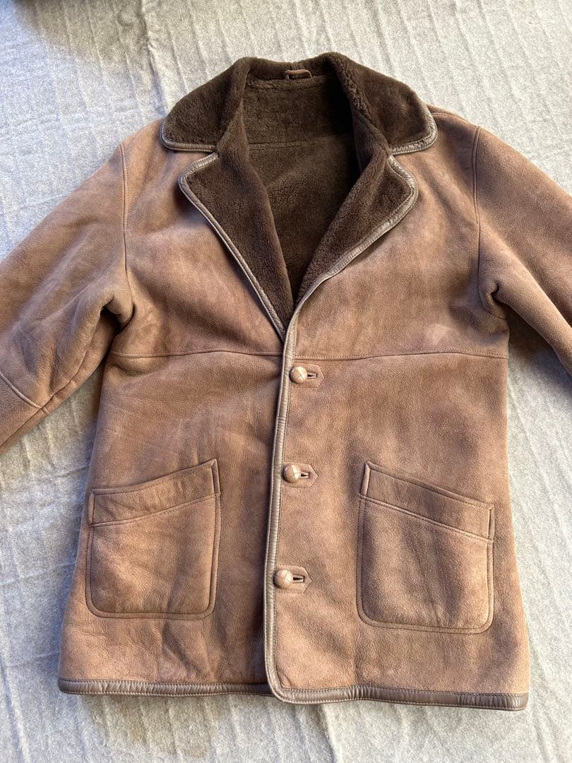 スペイン製　リアルムートンコート　羊皮