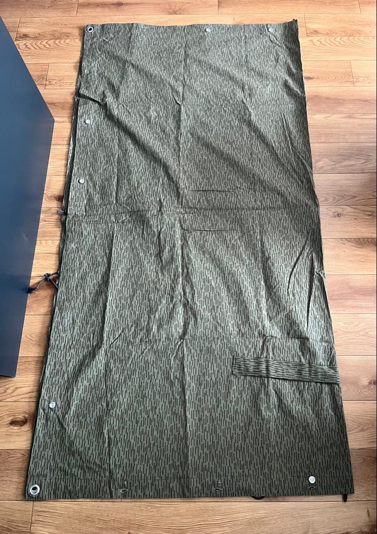 東ドイツ軍放出 テントシート レインドロップカモフラージュ 軍幕