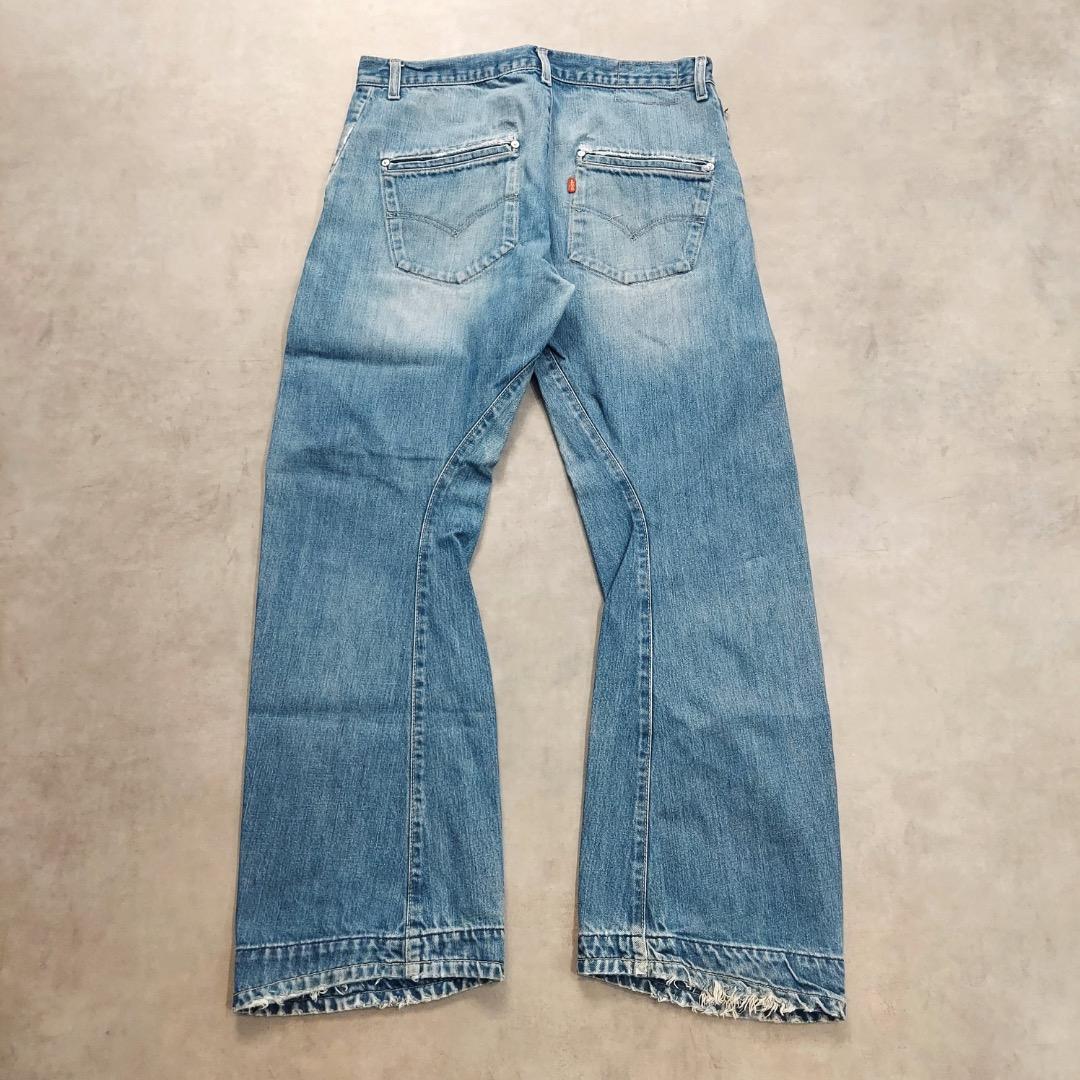 リーバイス エンジニアード ジーンズ W34 00s 青 古着 立体 18649