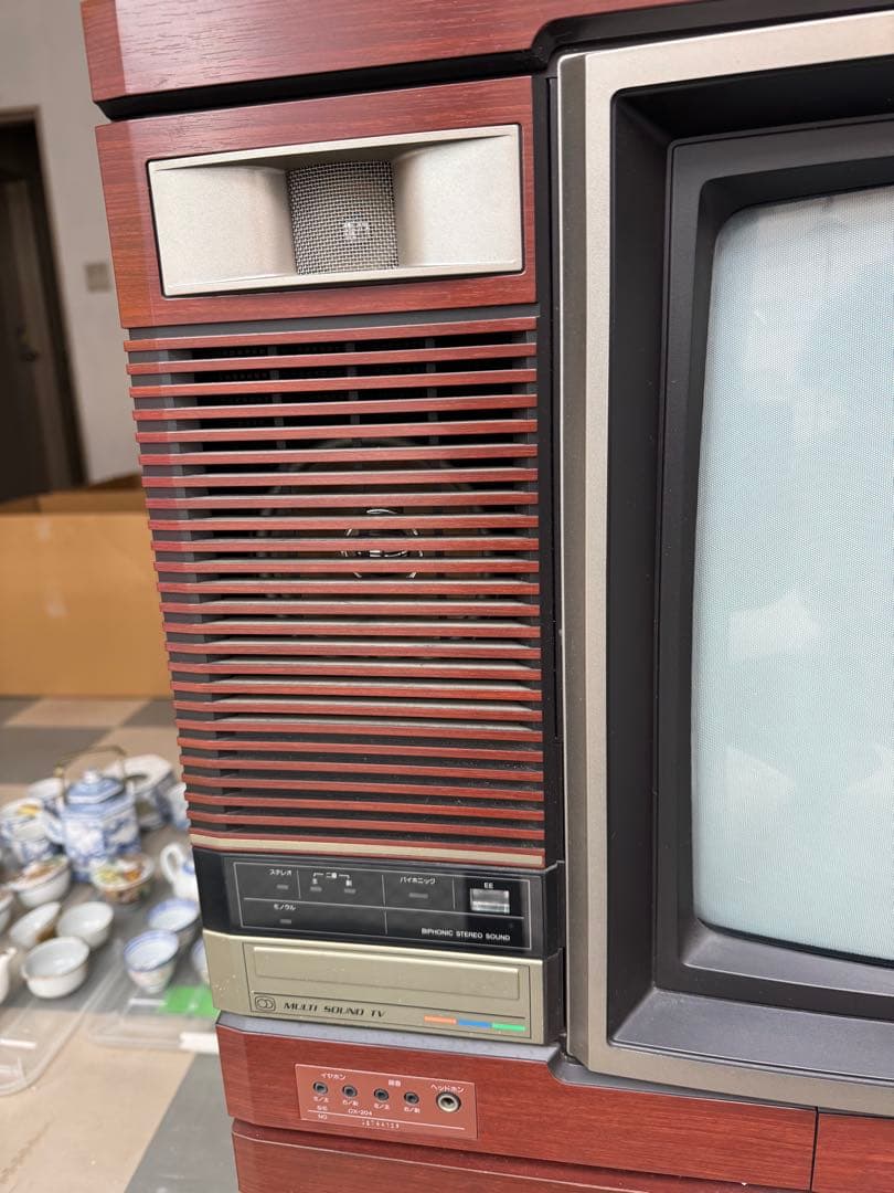 Victor ブラウン管テレビ 木製キャビネット