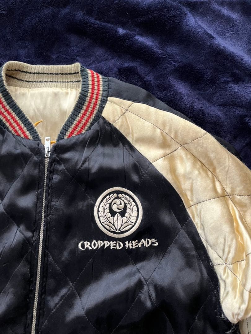 クロップドヘッズ　crowsコラボスカジャン　リバーシブル　クローズ
