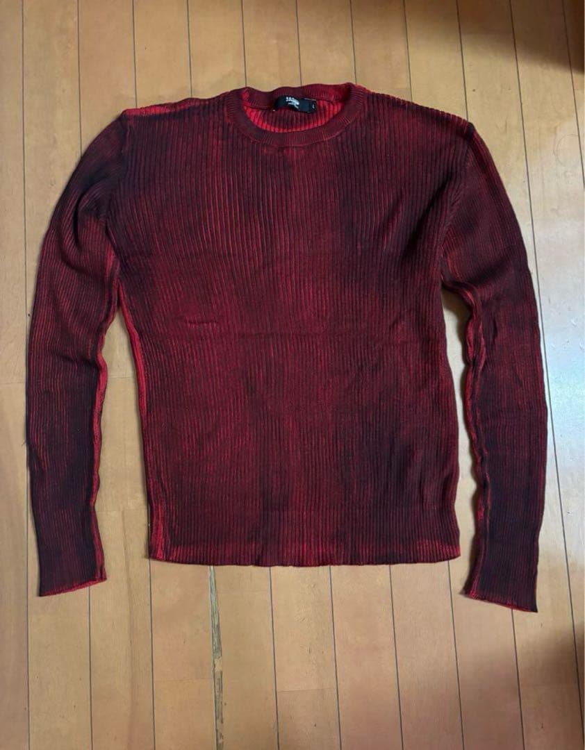トップス jaded london Red Scrape Knit
