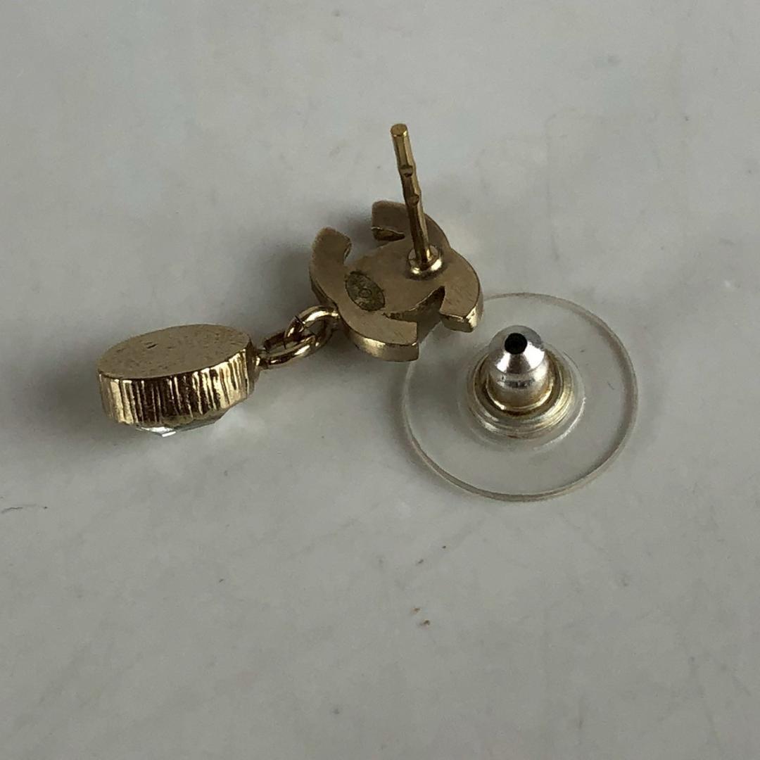 CHANEL シャネル ココマーク ストーン付き 片耳ピアス