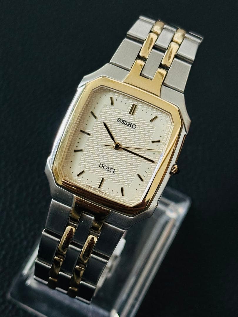 【美品】セイコー ドルチェ Seiko Dolce スクエアケース 時計 稼働品