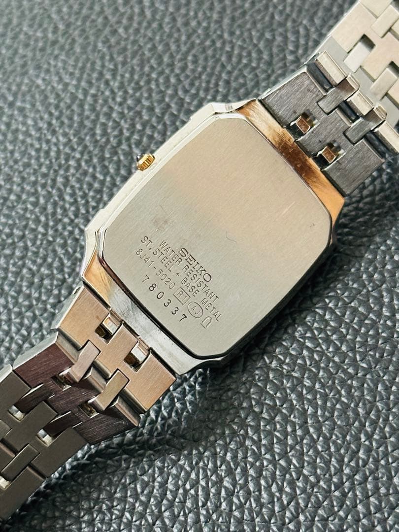 【美品】セイコー ドルチェ Seiko Dolce スクエアケース 時計 稼働品