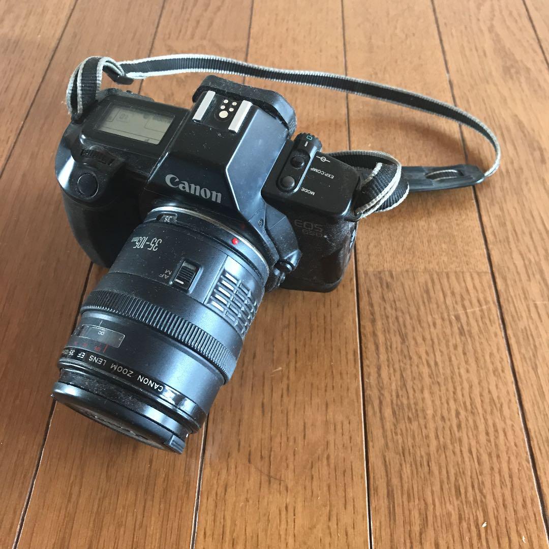 Canon キャノン 一眼レフカメラ 黒 フラッシュ付き