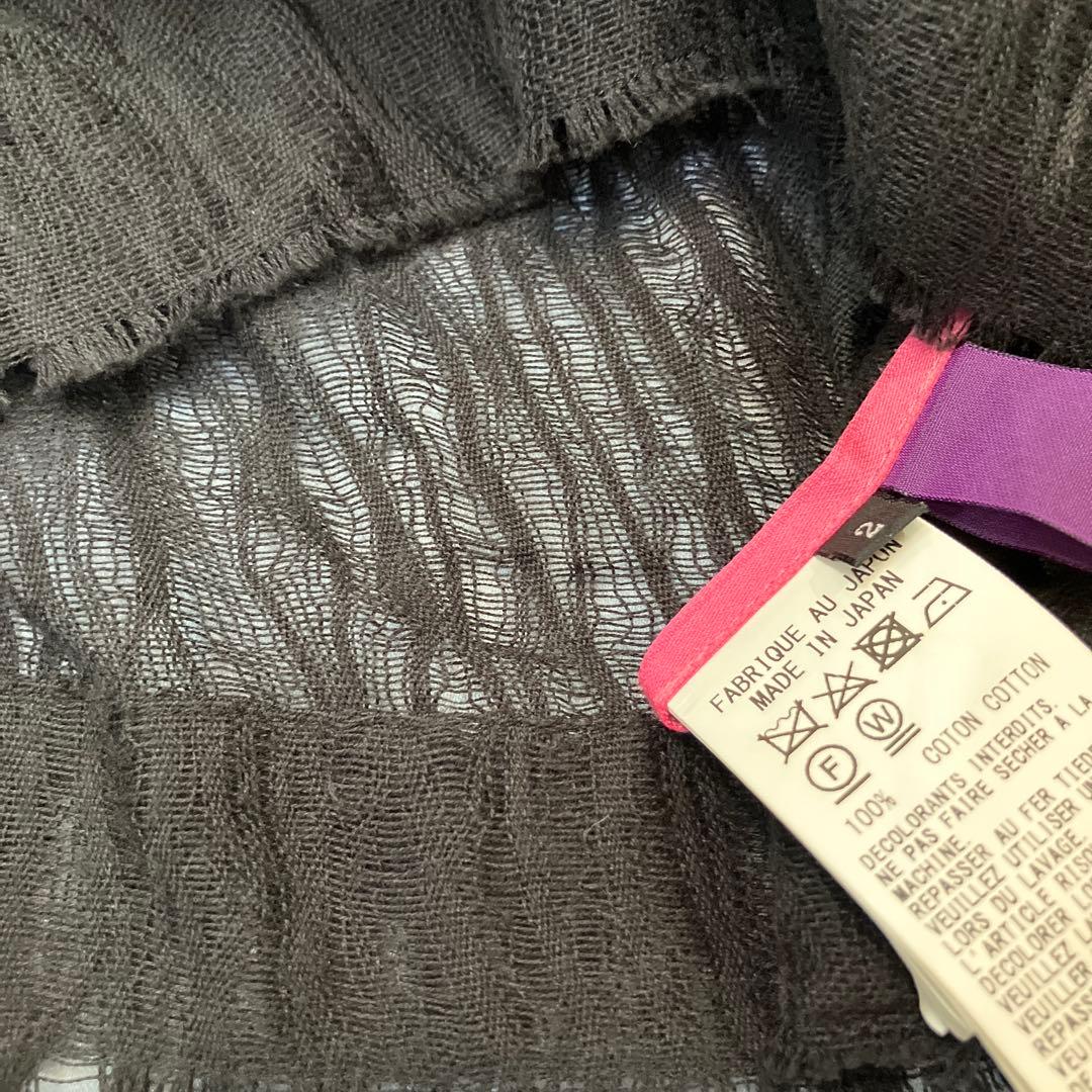 Y's ブラック クロップドトップス