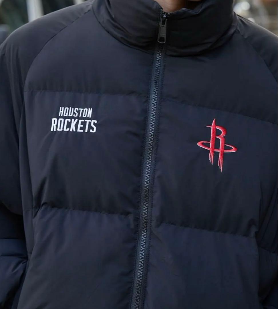 NBA Team logo Puffer Jacketユニセックス ワッペン刺繍