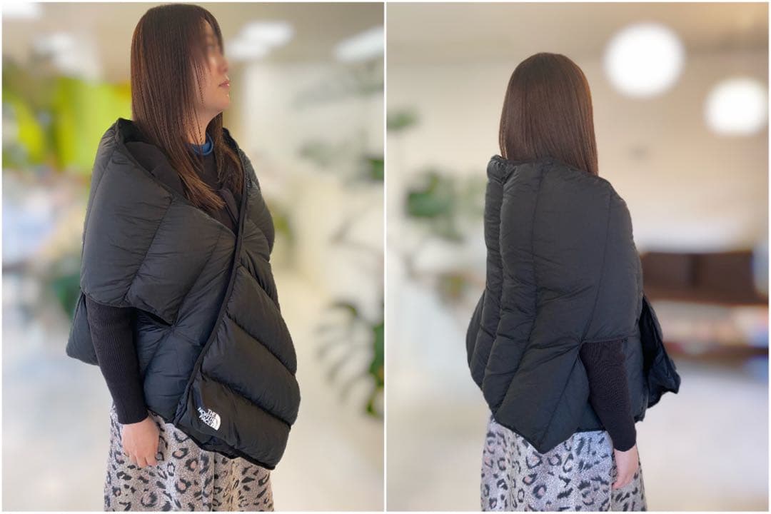 レアアイテム！ノースフェイス　リメイドダウン　シェルマフラー