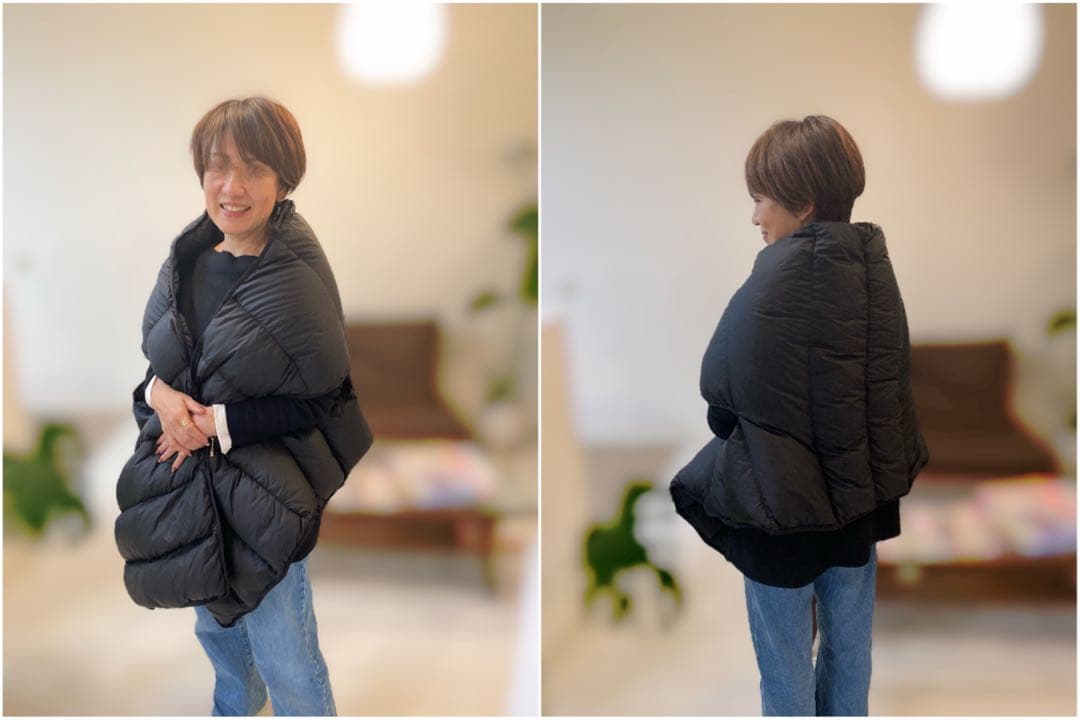 レアアイテム！ノースフェイス　リメイドダウン　シェルマフラー