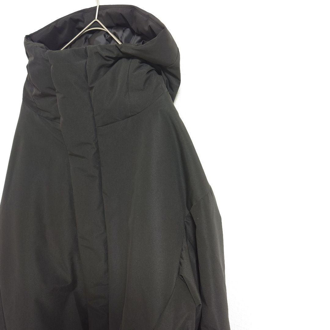 【新品】無印良品 フードジャケットジャンパー XL ブラック メンズ　洗える中綿