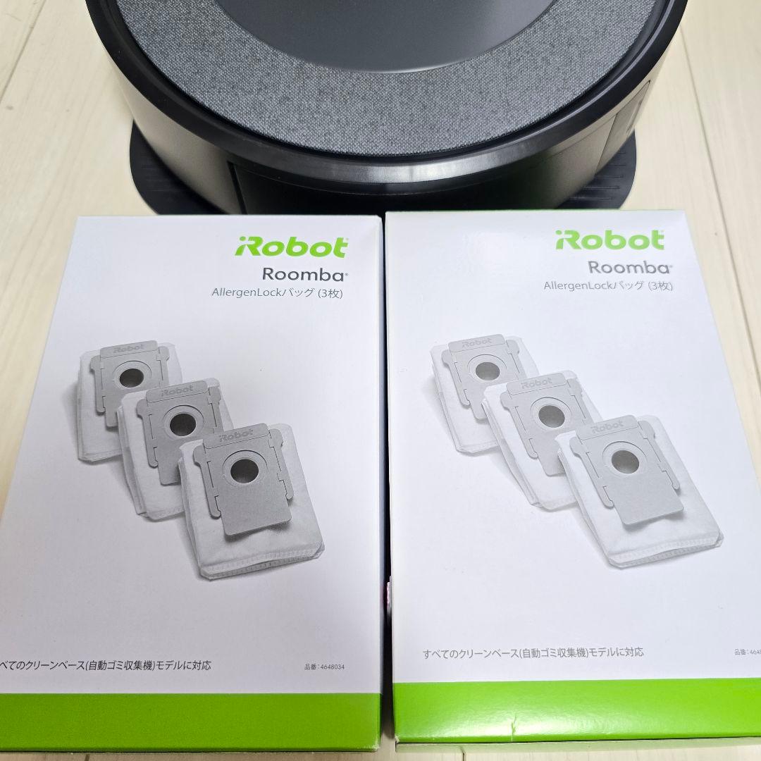 【超美品】ルンバ i3+ ロボット掃除機 ブラック 純正ゴミ袋付き