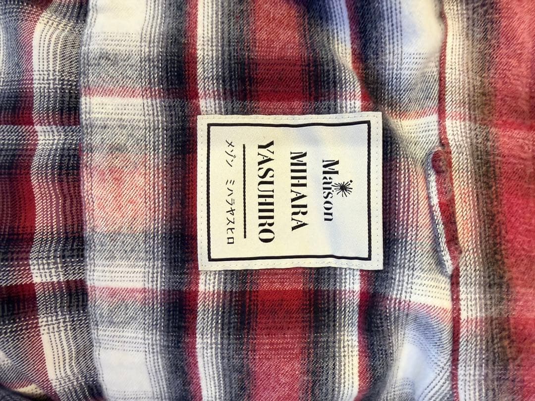Maison MIHARA YASUHIRO 25aw チェックシャツ　46