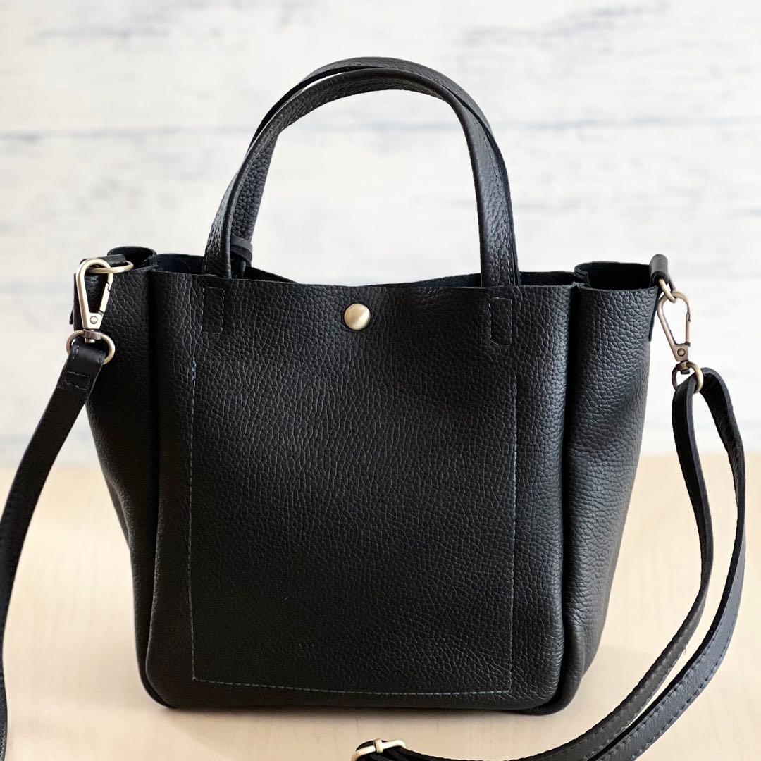 トート型本革ショルダーバッグ forest tile RB601-271