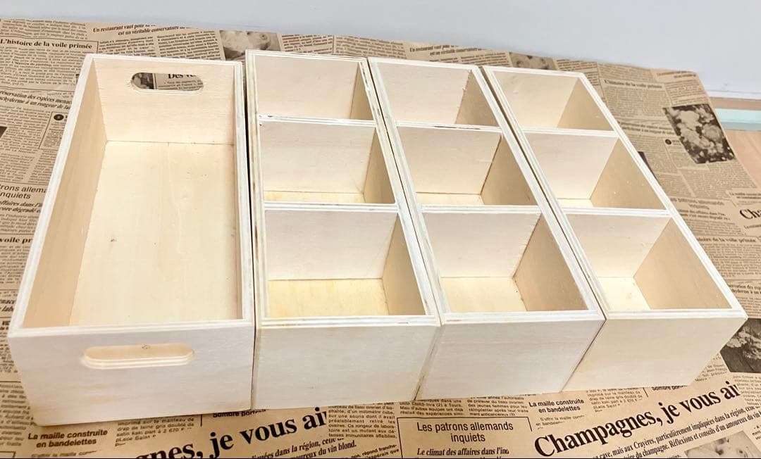 【＊pin＊】 木箱 ボックス アイアン フレーム 雑貨セット