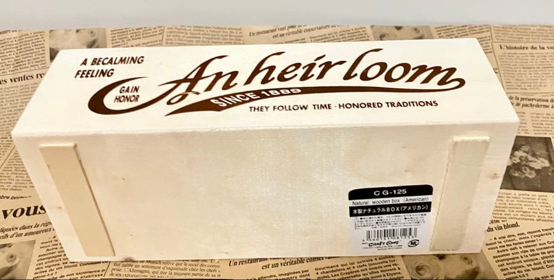 【＊pin＊】 木箱 ボックス アイアン フレーム 雑貨セット