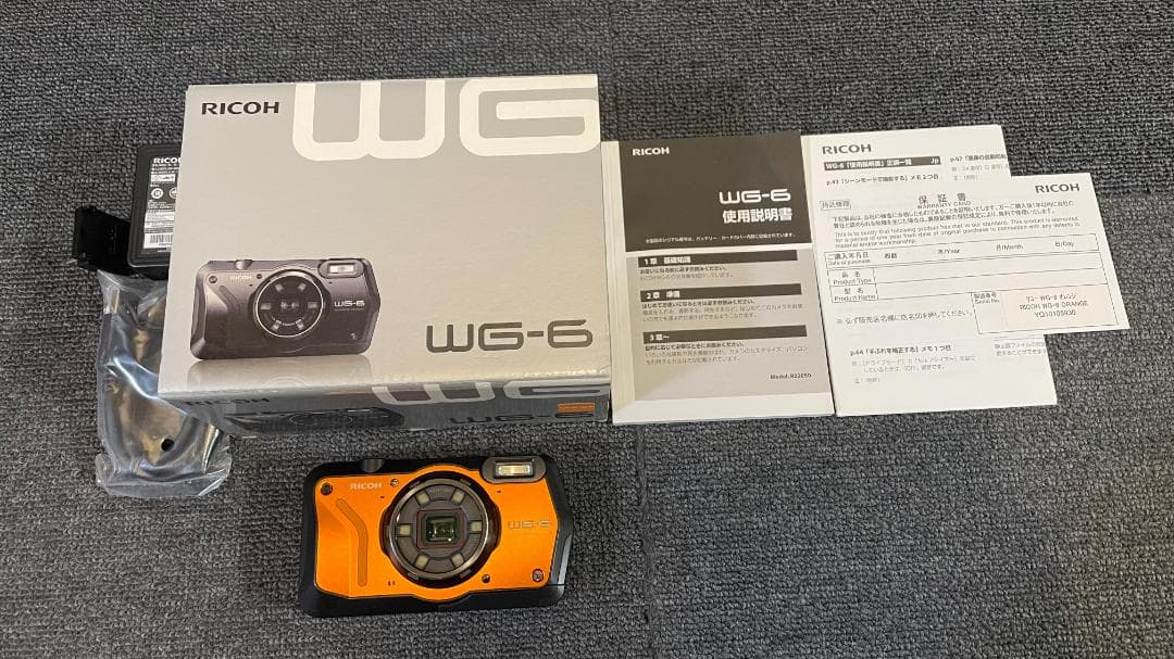 RICOH WG-6 防水デジタルカメラ(オレンジ)