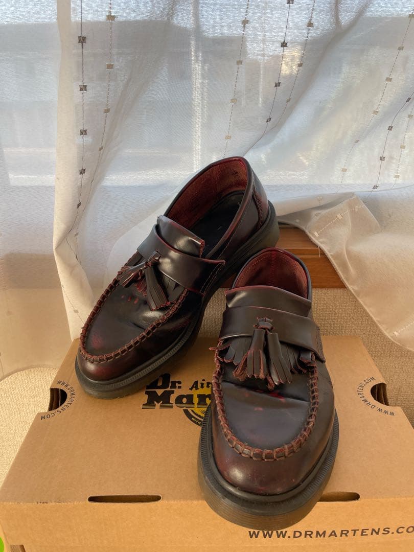 Dr. Martens チェリーレッド タッセルローファー