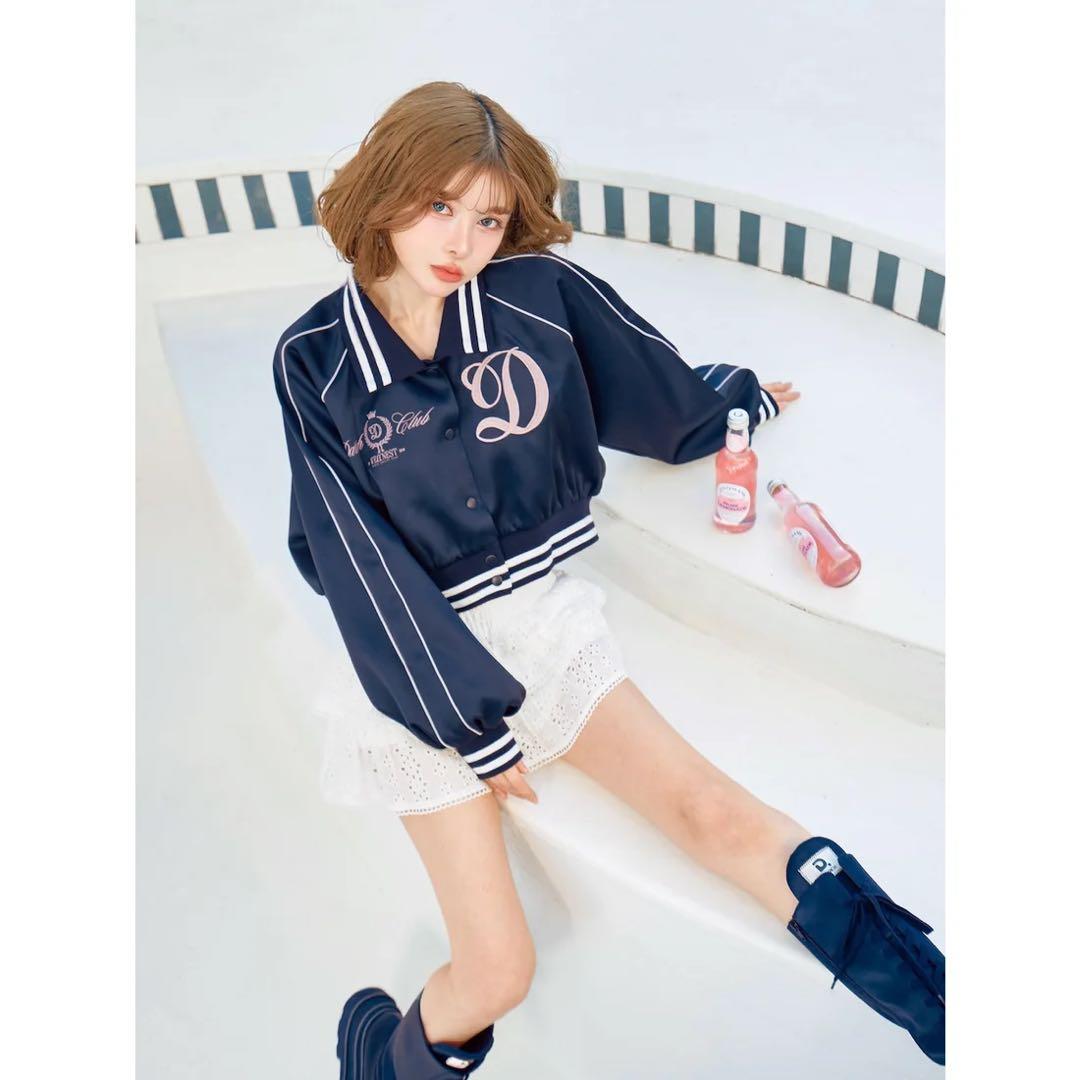 新品タグ付き ダーリッチ Darich Clubスカジャン ネイビー