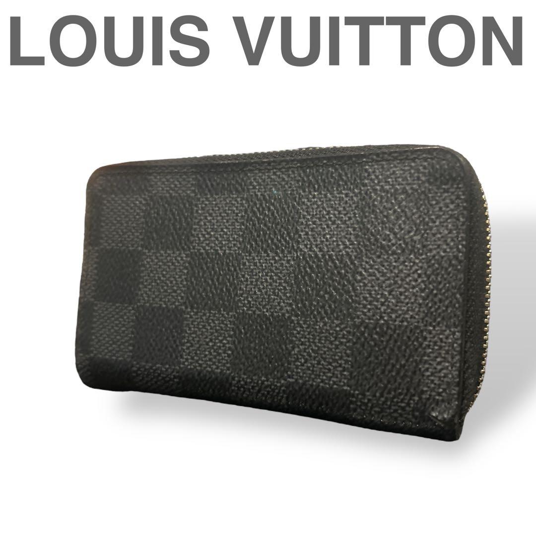 美品 ルイヴィトン ダミエ グラフィット ジッピーパース 小銭 カード入れ