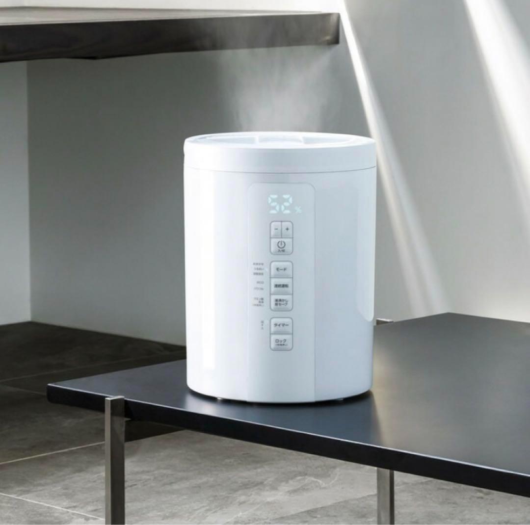 【新品　保証あり】スチーム 加湿器 「スチームポット」3.0L ホワイト