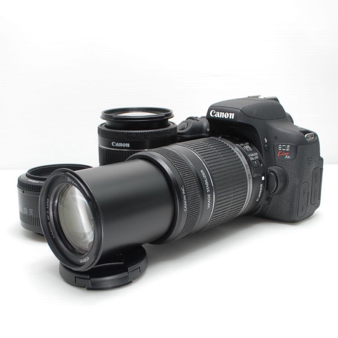 ⭐︎Canon kiss X8i ⭐︎美品 トリプルレンズ 連写&シャッタ速度