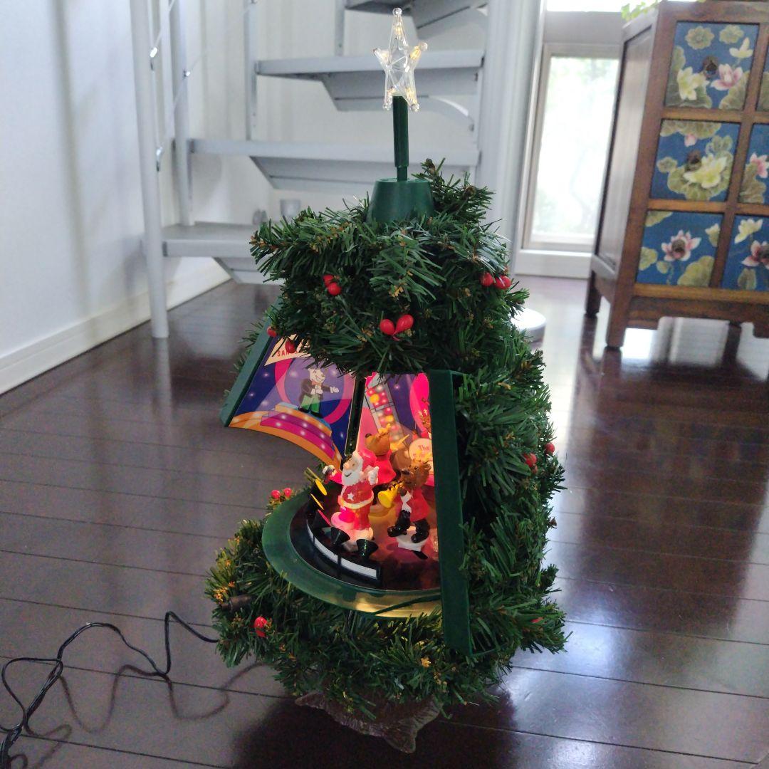 海外アンティーク 人感センサー クリスマスツリー ダンシング&ソング 扉難あり