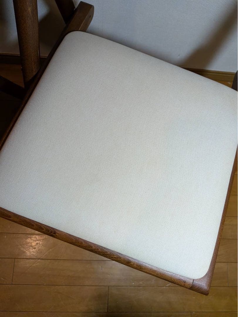 ■送料込■無印 折りたたみデスク 2脚 イス 木製コンパクトテーブル椅子チェア