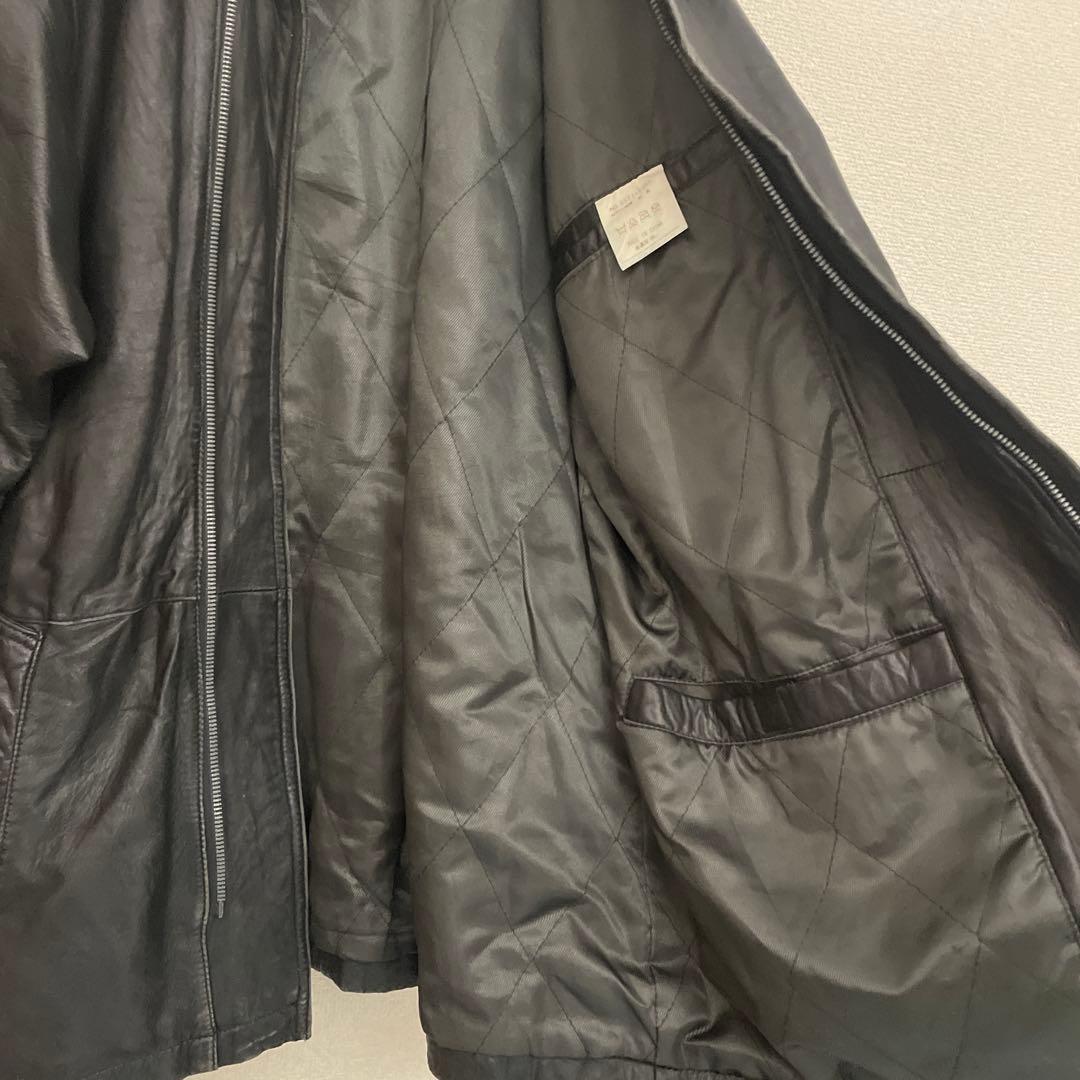 ヴィンテージ本革【renoma】希少ロングライダースジャケット コートY2K古着