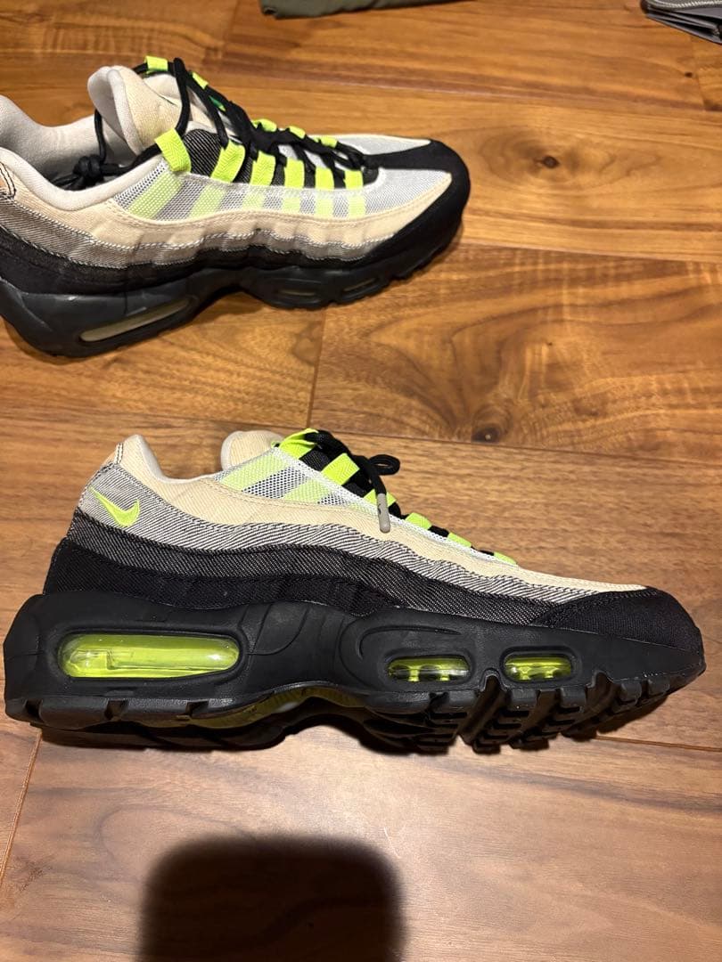2*0様 NIKE デンハム DENHAM AIR MAX95 ネオン　イエロー