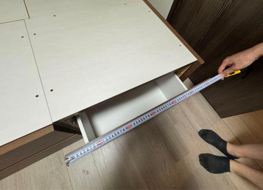 ダブルベッドフレーム 収納付き コンセント